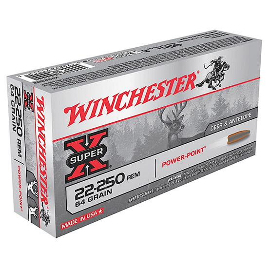 WIN SUPER-X 22-250 64GR POWER POINT 20/10 - Ammunition